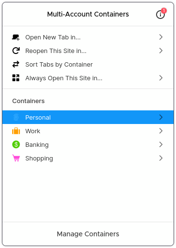 FF multi account containers.finally